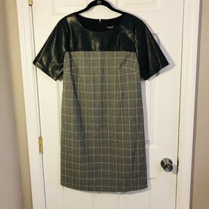 DNKY Gray & Pink Plaid Dress NWT